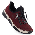 Comfortable women's burgundy shoes Rieker 45973-36 Footwear Your Sports Performance