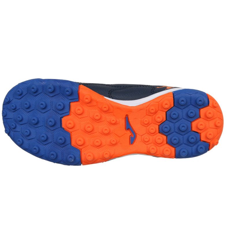 Joma Super Copa Jr 2503 Hallenfußballschuhe Für Kinder – In Marine/Orange, Mit Gummisohle, Für Indoor