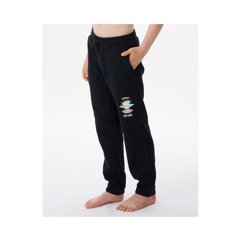 RIP CURL Icons Of Surf Trackpant-Boy Black