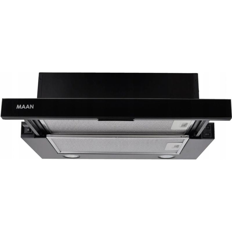 MAAN Corona 2 G 50 telescopic hood black - black glass front AGD - Produkty/Okapy kuchenne Your Sports Performance