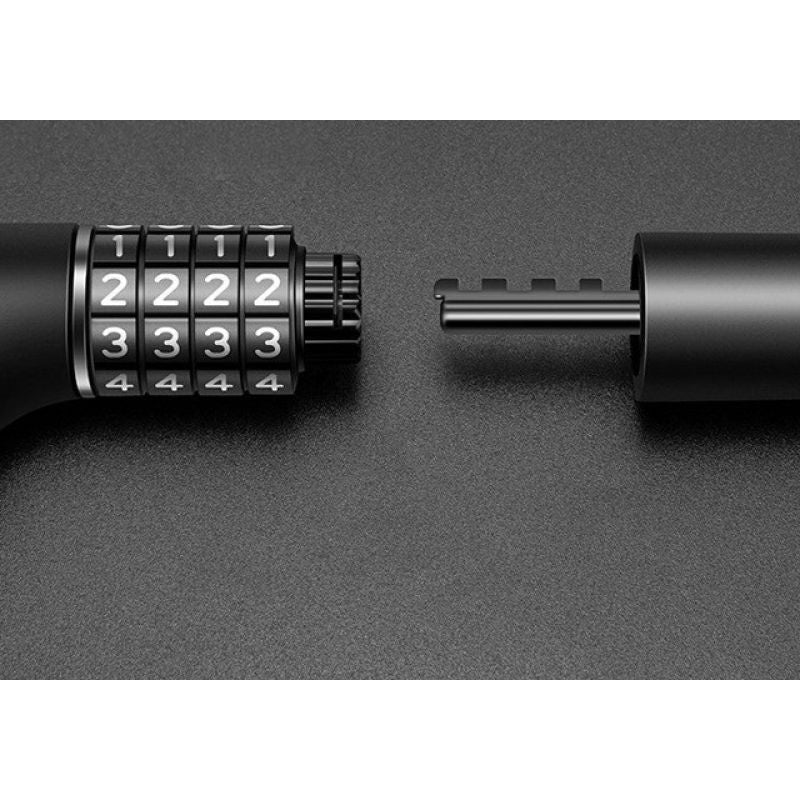 Rockbros 3230002001 bicycle lock with combination and key - black In preparation Your Sports Performance