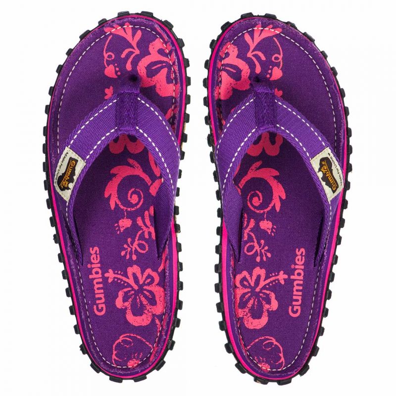 Gumbies Islander Canvas Flip Flops W G-IS-WN-PUHIB Footwear/Lifestyle/Gumbies Your Sports Performance