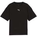 Puma Ess Centered Cat Logo Boxy Tee for Kids Black 685131 01