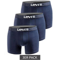 Levi's Men's Boxers 3-Pack Navy Blue Cotton Boxer Briefs In preparation Your Sports Performance