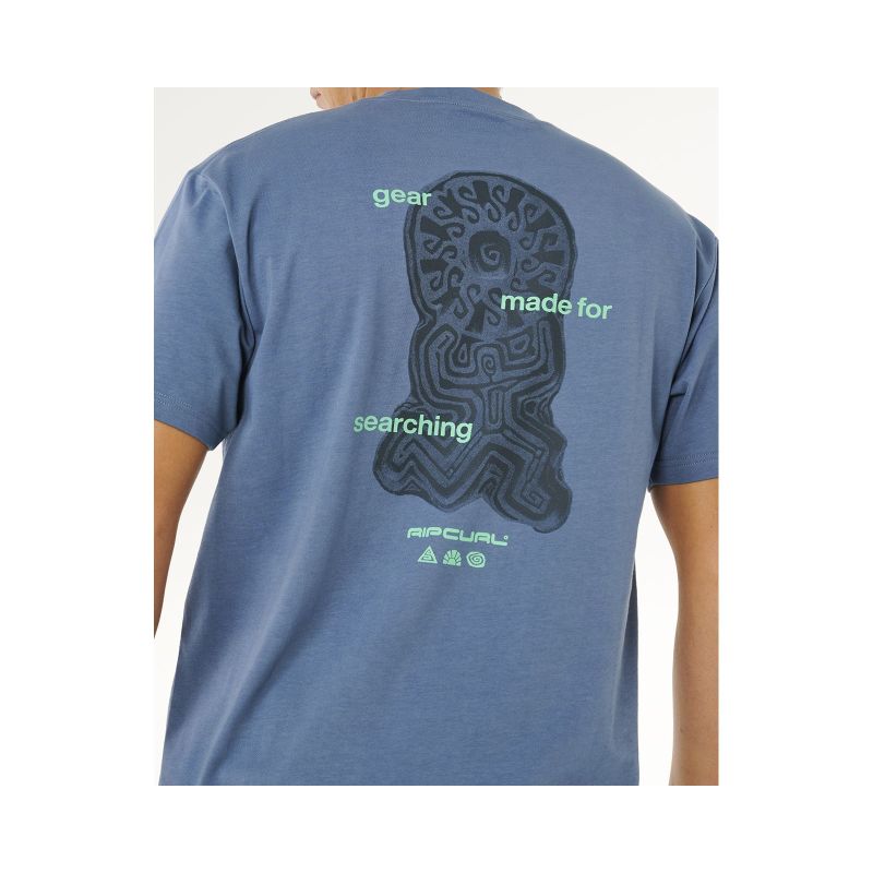 Men's RIP CURL Search Sundial Tee Blue