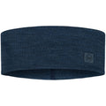 BUFF MERINO WIDE HEADBAND SOLID NIGHT BLUE