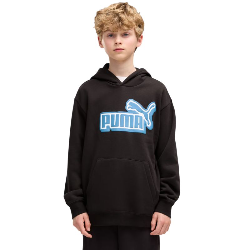 Puma Ess Logo Lab Relaxed Hoodie for Kids, black, 694674 01