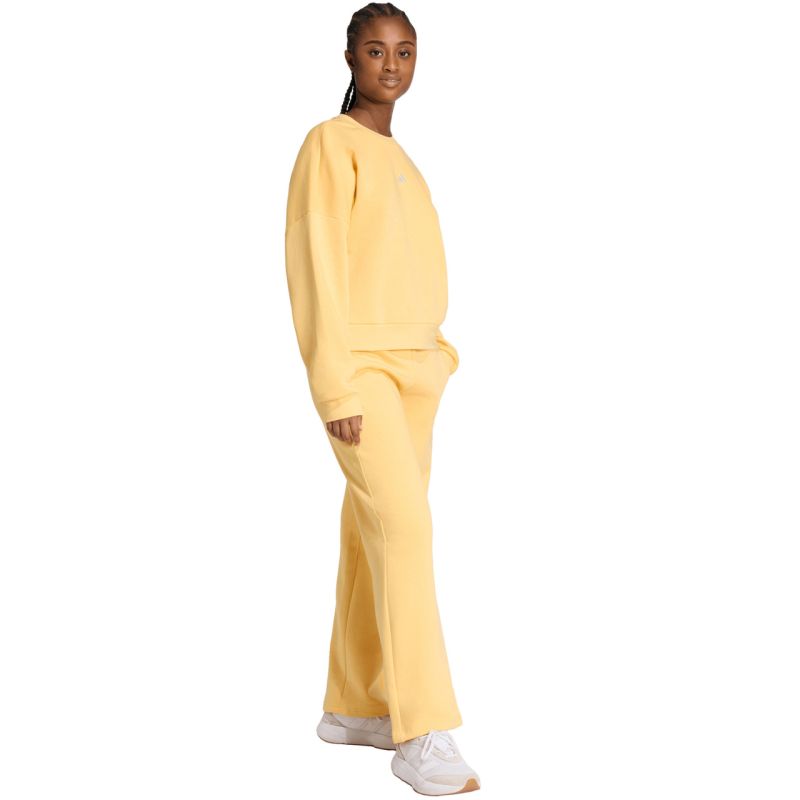 adidas Essentials Small Logo Feelcozy Women's Sweatshirt Yellow KC5278