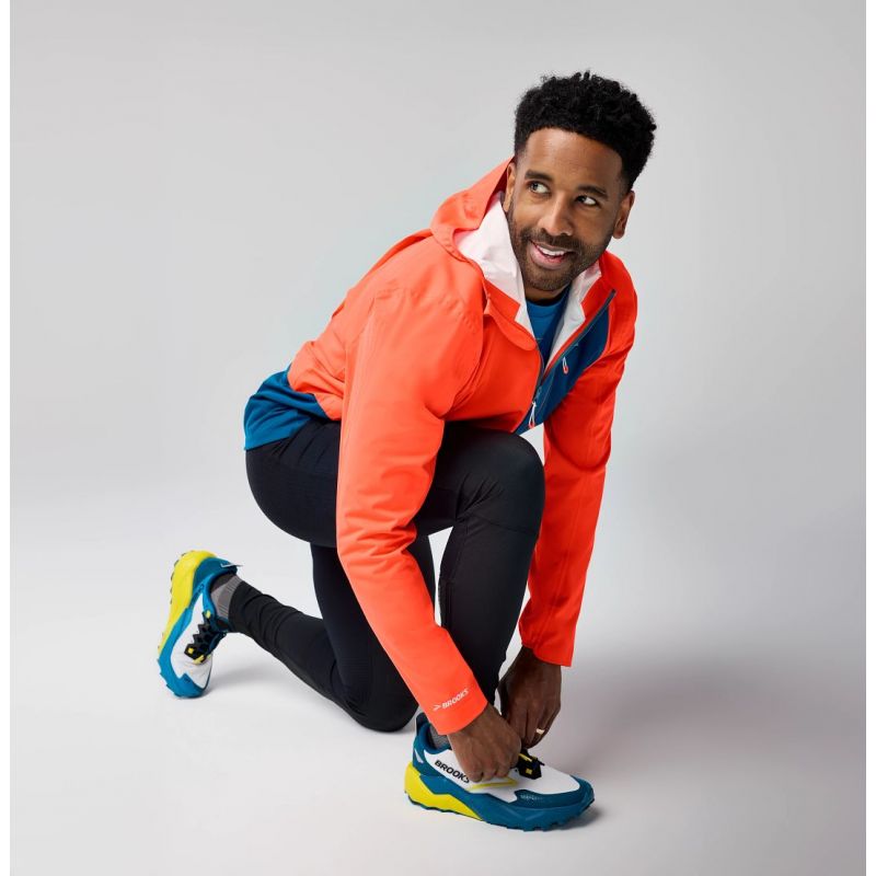 High Point Waterproof Jacket 2 Men's Running Jacket Orange Import z Brooks/Brooks/Kurtki Your Sports Performance