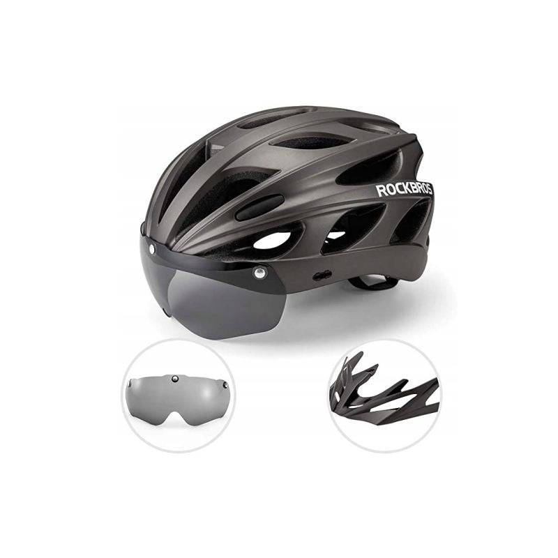 Rockbros TT-16-TI bike helmet gray (58-61cm) Rockbros/Odzież Rowerowa/Kaski Your Sports Performance
