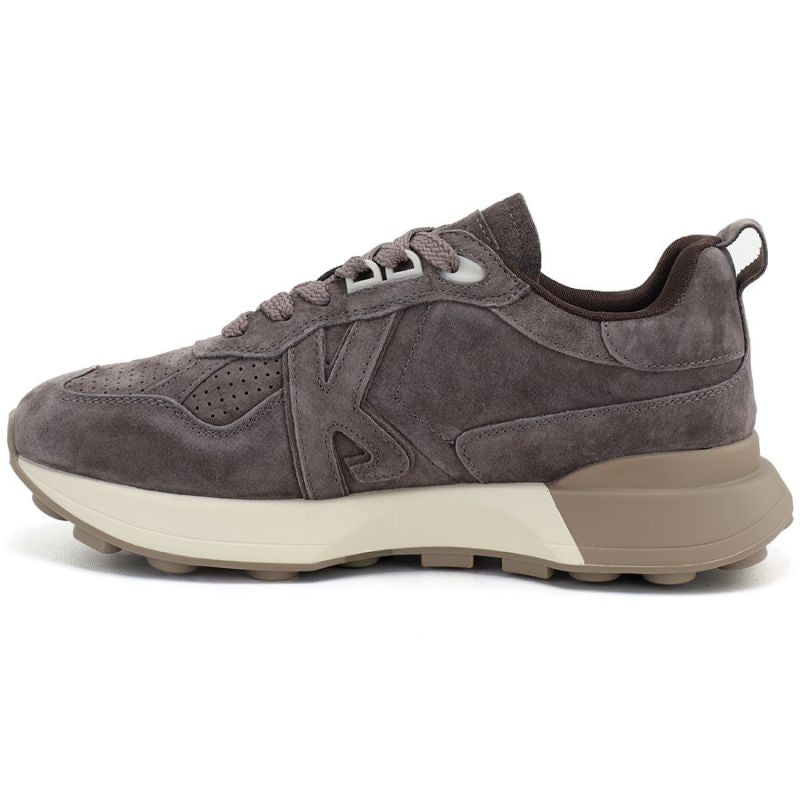 Brown leather platform sneakers Kobbo FIO27-67048