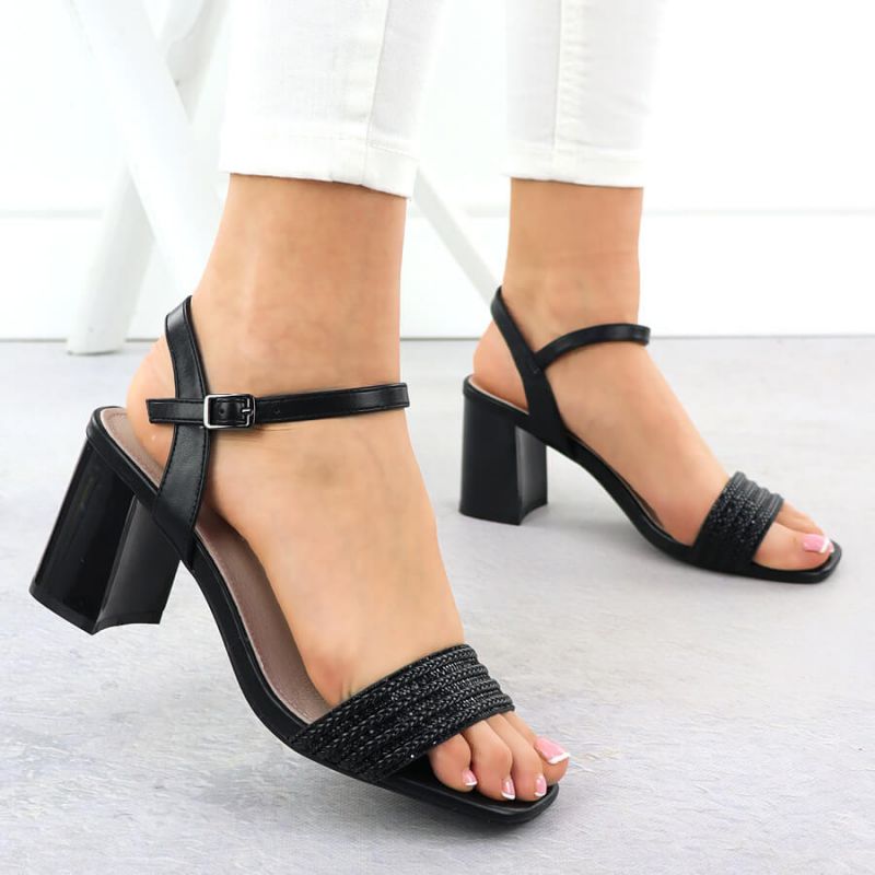 Women's black high heel sandals Vinceza 62228 Footwear Your Sports Performance