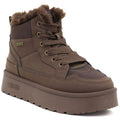 Women's brown Big Star platform snow boots UU274168
