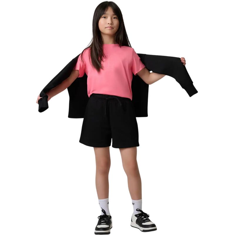 T-shirt for girls 4F F3004 pink 4FJWSS26TTSHF3004 54S