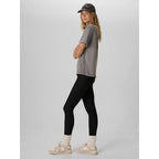 Women's ribbed knit leggings 4F 4FRAW26TTIGF357-20S