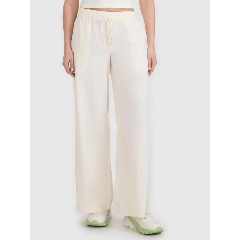 Women's casual wide-leg trousers 4F 4FWSS25TTROF1012-11S *Kategoria tymczasowa Your Sports Performance