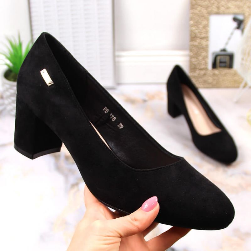 Suede high heel pumps Sergio Leone W SK314D black Footwear/Lifestyle/Sergio Leone Your Sports Performance