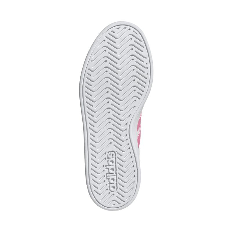 Adidas Grand Court 3.0 kids' shoes white and pink HP3528