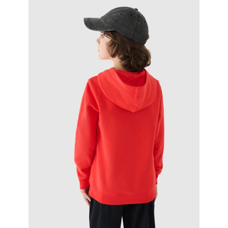 Boy's sweatshirt with hood, open, 4F Junior 4FJWMM00TSWSM1292-70S 4f