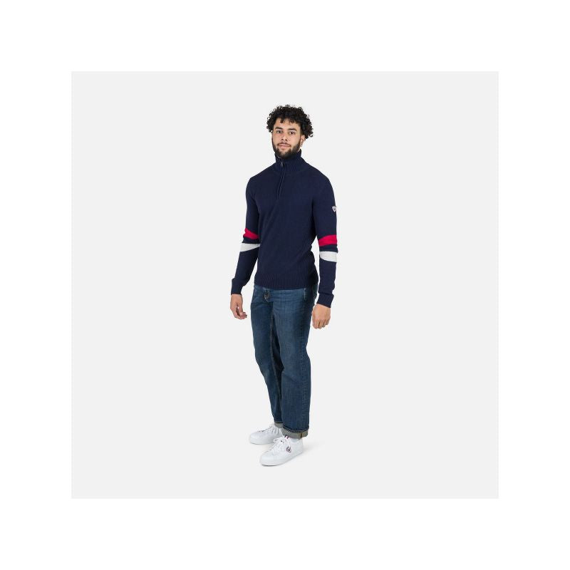 Rossignol Signature Hz Knit Navy Blue Sweater Rossignol