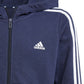 adidas Essentials 3-Stripes Full-Zip Hoodie Jr IB1667 Clothing/Training Adidas