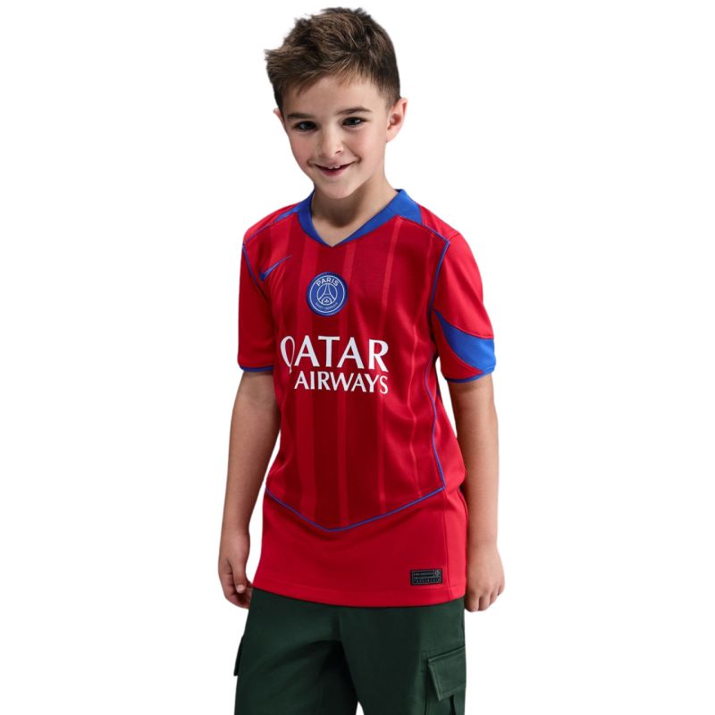 Nike PSG Stadium 2025/26 Kids' Football Shirt Red HM4126 680