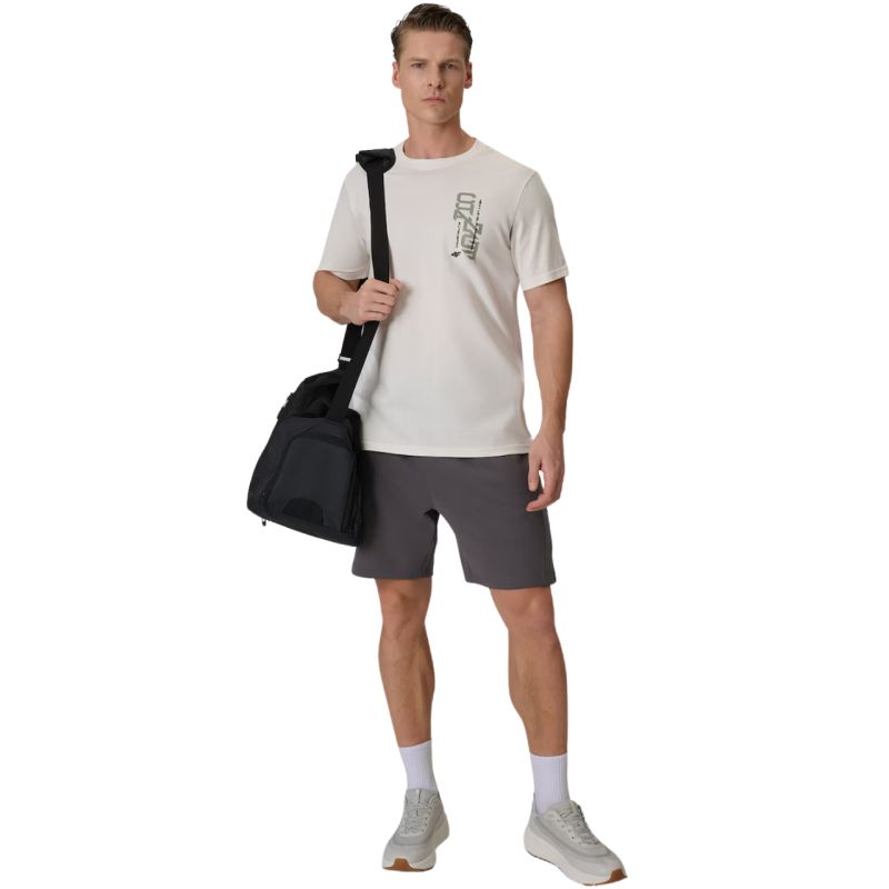 Men's T-shirt 4F M2665 cream 4FWSS26TTSHM2665 12S