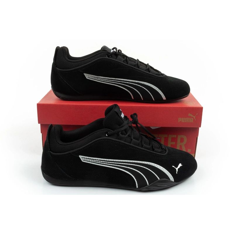 Puma women's sports shoes Catch Soleil SD black natural leather fashionable