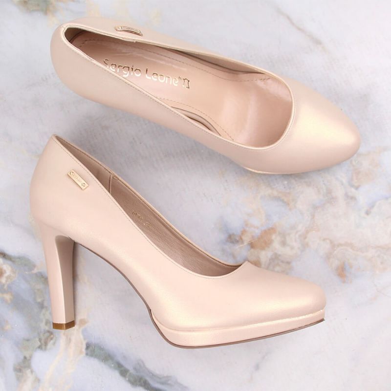 Sergio Leone W SK53N beige high-heeled and platform pumps Footwear/Lifestyle/Sergio Leone Your Sports Performance