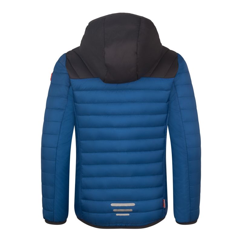 Trollkids Eikefjord Ultra-light Polyfiber Jacket alpine blue/black/radiant red/chestnut brown (463-144)