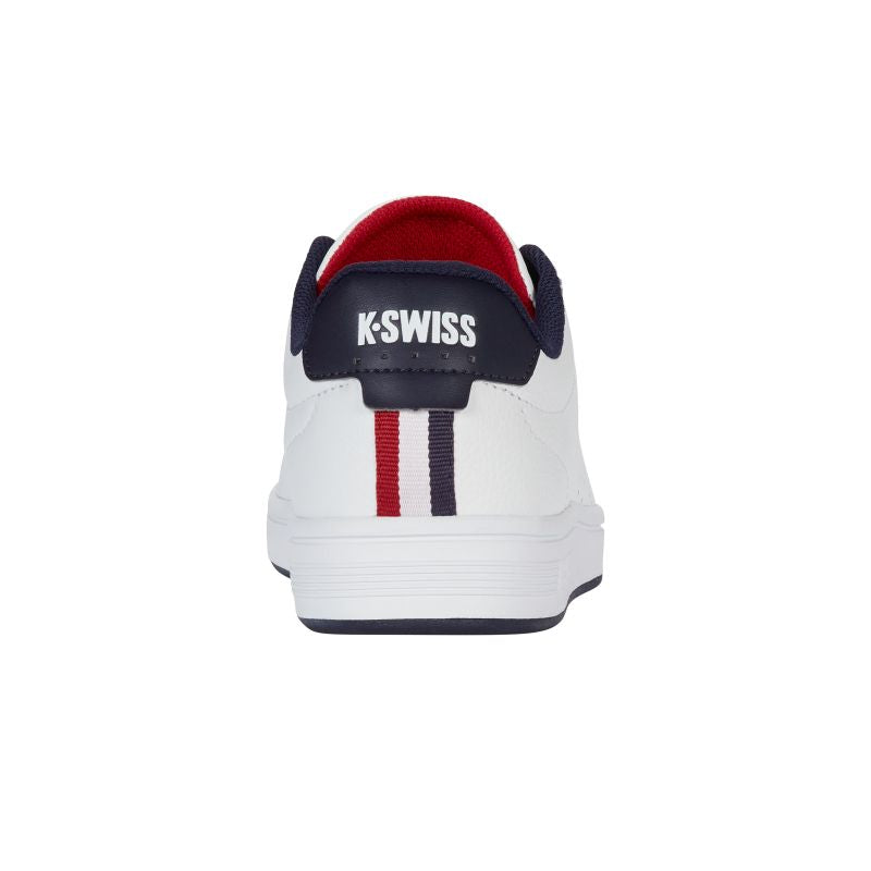 K-Swiss COURT BASE II WHITE/NAVY/RED-M (04411-130-M)