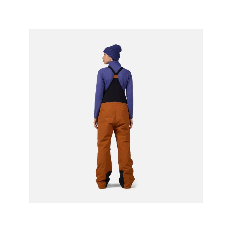 ROSSIGNOL W Outerlimits Insulated Bib Women's Ski Pants Brown