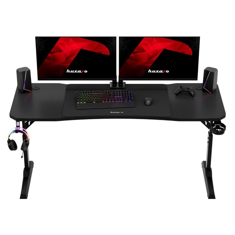 Huzaro Hero 4.6 Black Gaming Desk Gaming PC/Stoliki i biurka Your Sports Performance