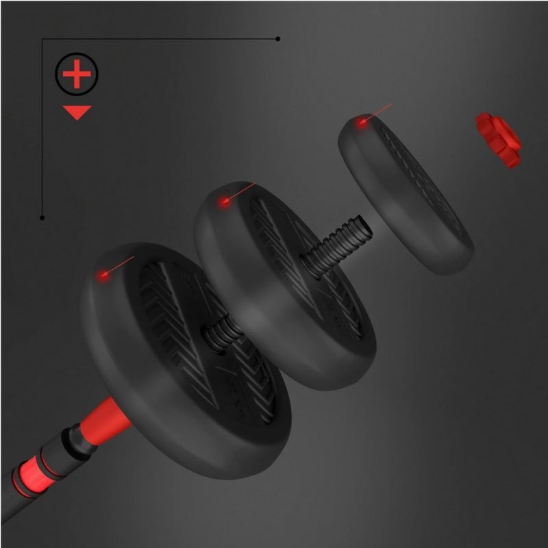 HMS SGN130 6-in-1 weight set (barbell, dumbbells and kettlebell) 30kg In preparation Your Sports Performance