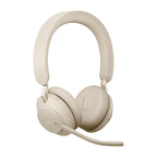 Jabra Evolve2 65 UC Stereo Link380c Wireless Over-Ear Headphones, Beige In preparation Your Sports Performance