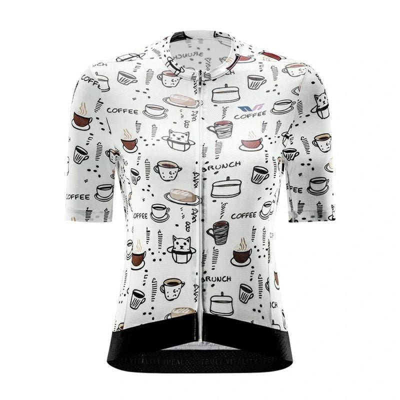 Rockbros 15110005004 Women's Short Sleeve Cycling Jersey M - White