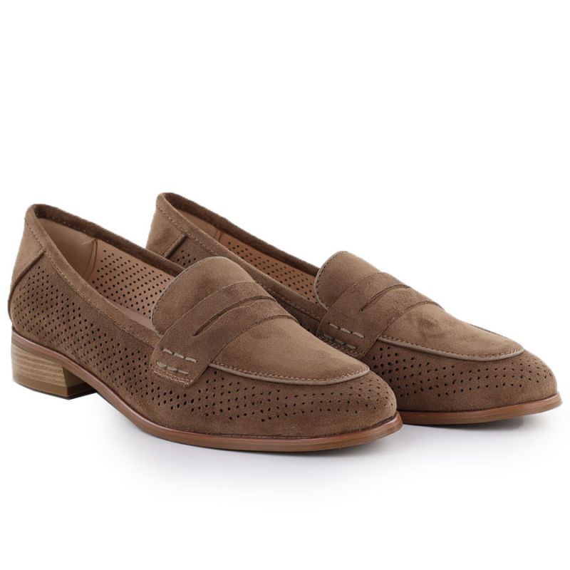 Suede openwork loafers brown Potocki SZ12585 To be categorized Your Sports Performance