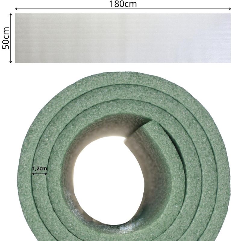 TOURIST SUPPORT MADE OF PE ALU 1800x500x12MM ENERO CAMP Turystyka/Materace I Maty/Karimaty Your Sports Performance