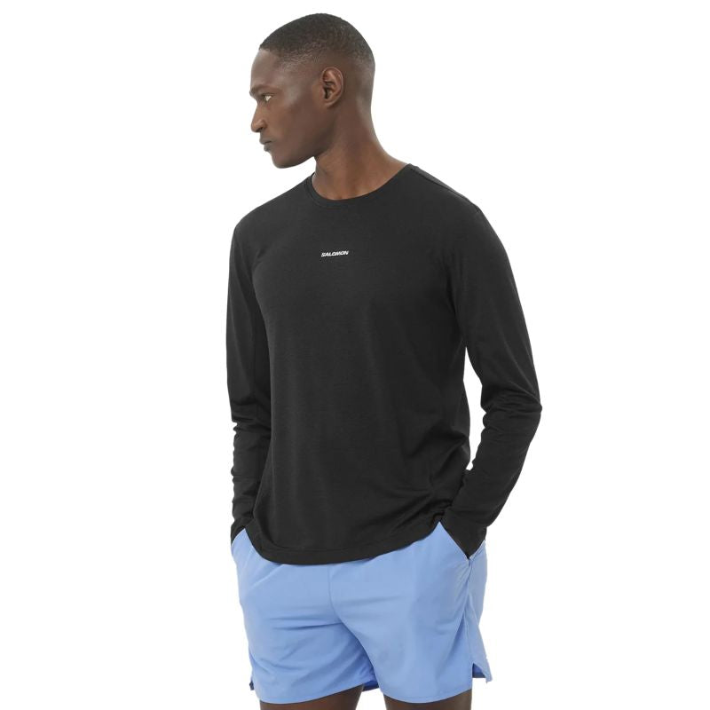 Salomon Shkout Core LS Tee M LC2424400 Black L