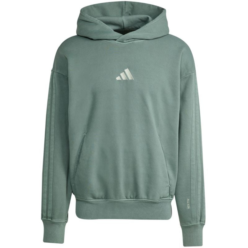 Men's adidas sweatshirt A SZN W FL HD green JL6538 In preparation Adidas