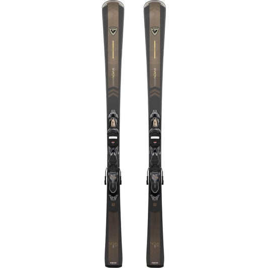ROSSIGNOL NOVA 8 XPRESS / XPRESS W 11 GW B83 GREY BRONZE ski set Import z PMSport Your Sports Performance
