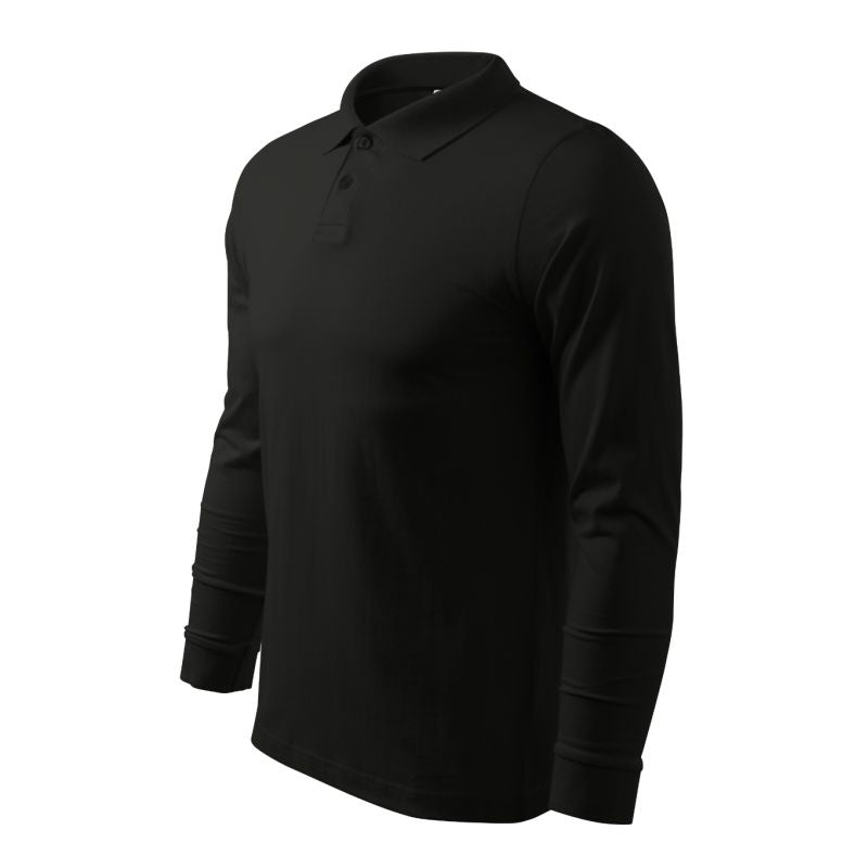 Malfini Single J. LS M MLI-21101 polo shirt black Clothing/Lifestyle/T-shirts/Malfini Malfini