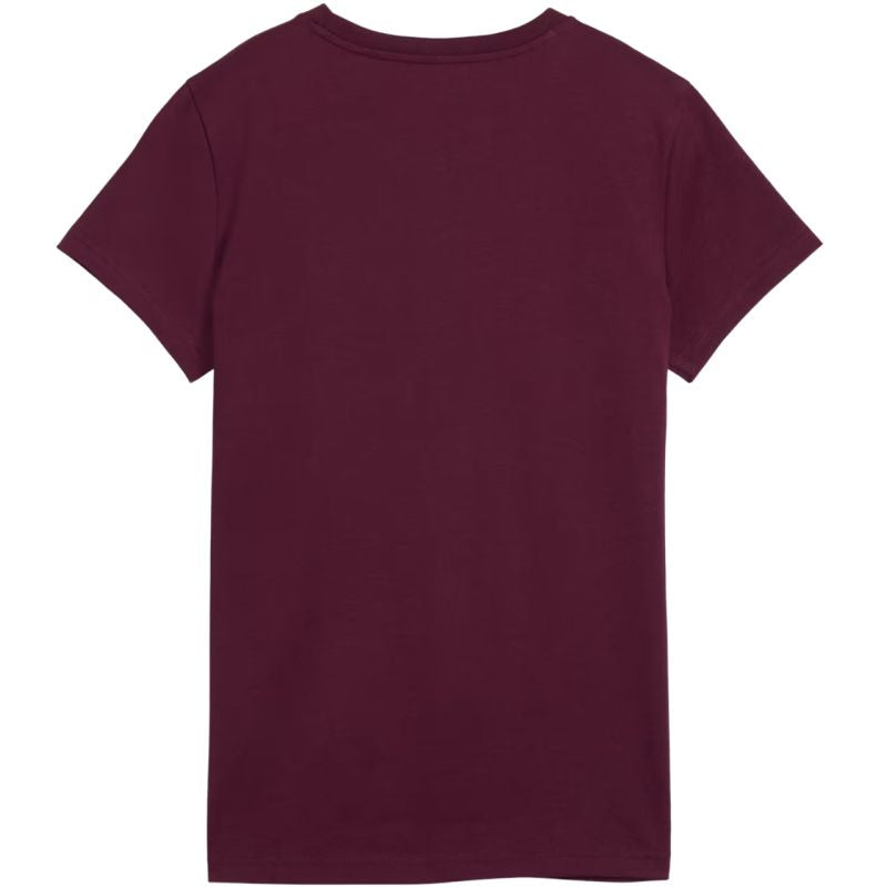 Puma Ess Centered Cat Logo Tee Women’s T-Shirt Burgundy 692916 24