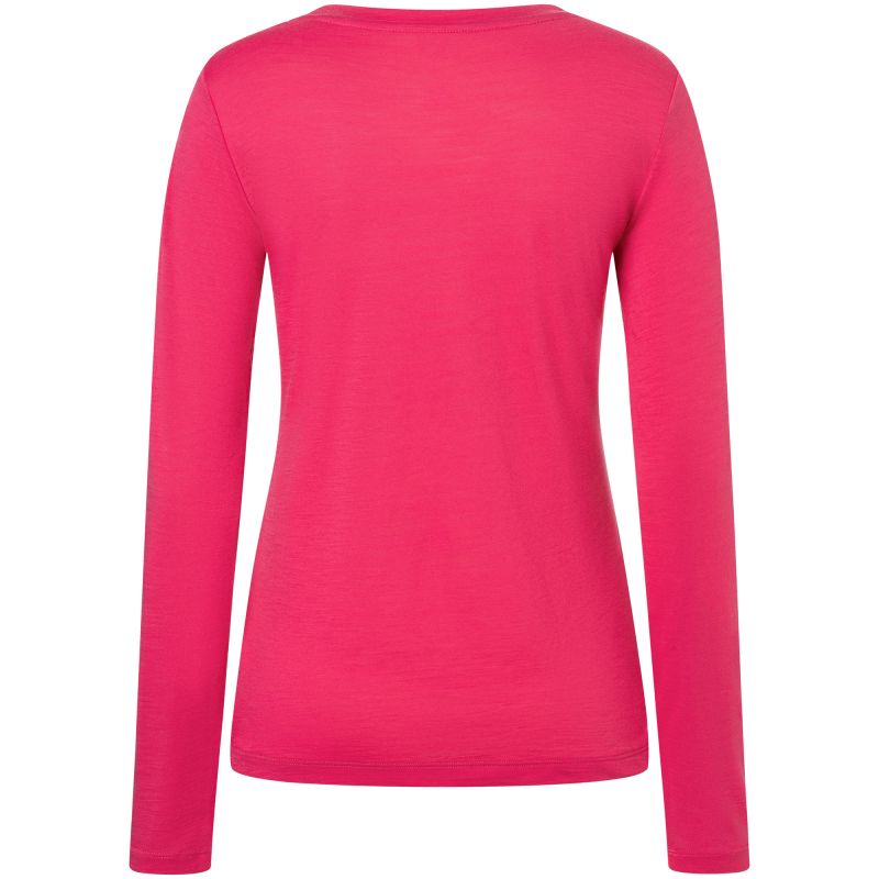 Women's SUPER.NATURAL W Gondola LS Long-Sleeve Shirt, Pink