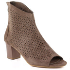 Women's open-toe brown ankle boots M.Daszyński MR1954-23 To be categorized Your Sports Performance