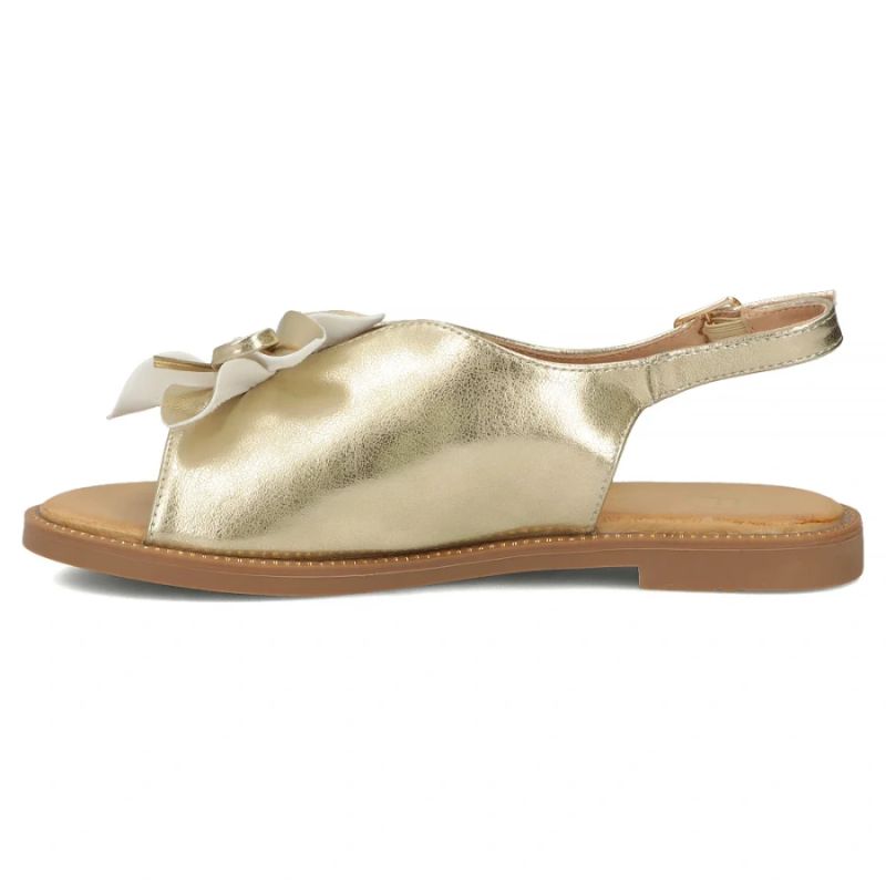 Women's gold flower sandals Filippo DS7891
