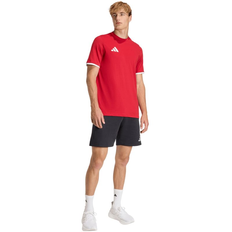 Men's adidas Entrada 26 Tee red JZ6676 In preparation Your Sports Performance
