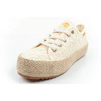 Lee Cooper women's lace sneakers beige platform Lee Cooper