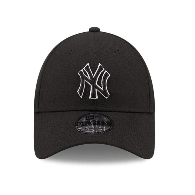 New Era 9FORTY MLB NY New York Yankees Pop Outline Black Cap – 60184647