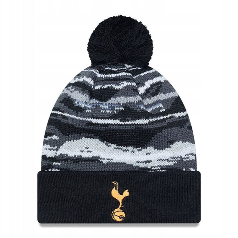 New Era Tottenham Hotspur FC Black Bobble Knit Beanie Hat - 60363502 Odzież/Czapki/Czapki z daszkiem Your Sports Performance